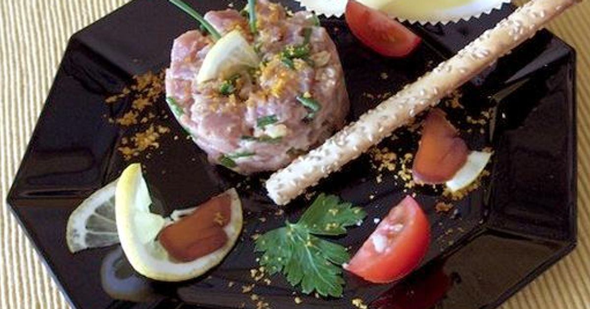 Tartare De Thon Rouge L Huile D Argan Et La Boutargue Recette De