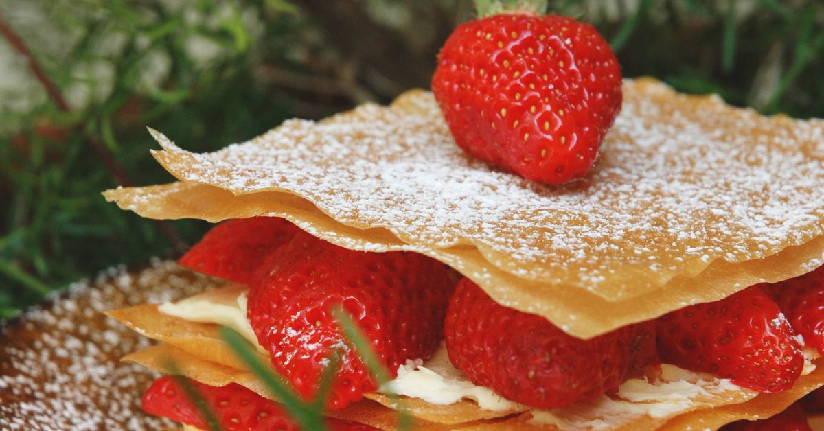 Millefeuille L Ger Aux Fraises Et Au Mascarpone Recette De