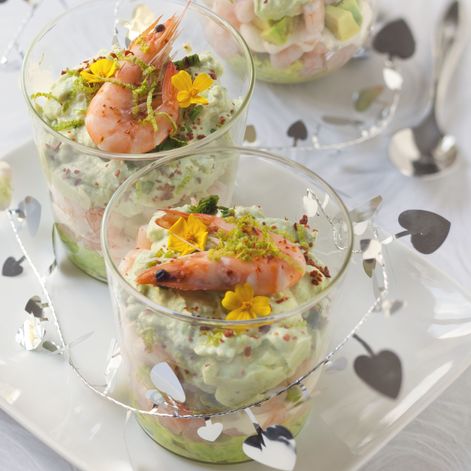 Verrines Avocats Crevettes Et Fromage Frais Recette De Verrines Avocats Crevettes Et Fromage