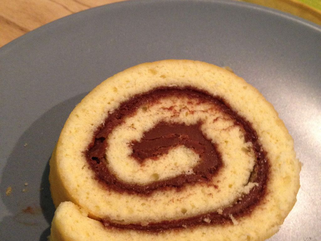 Gâteau roulé au Nuttela Recette de Gâteau roulé au Nuttela