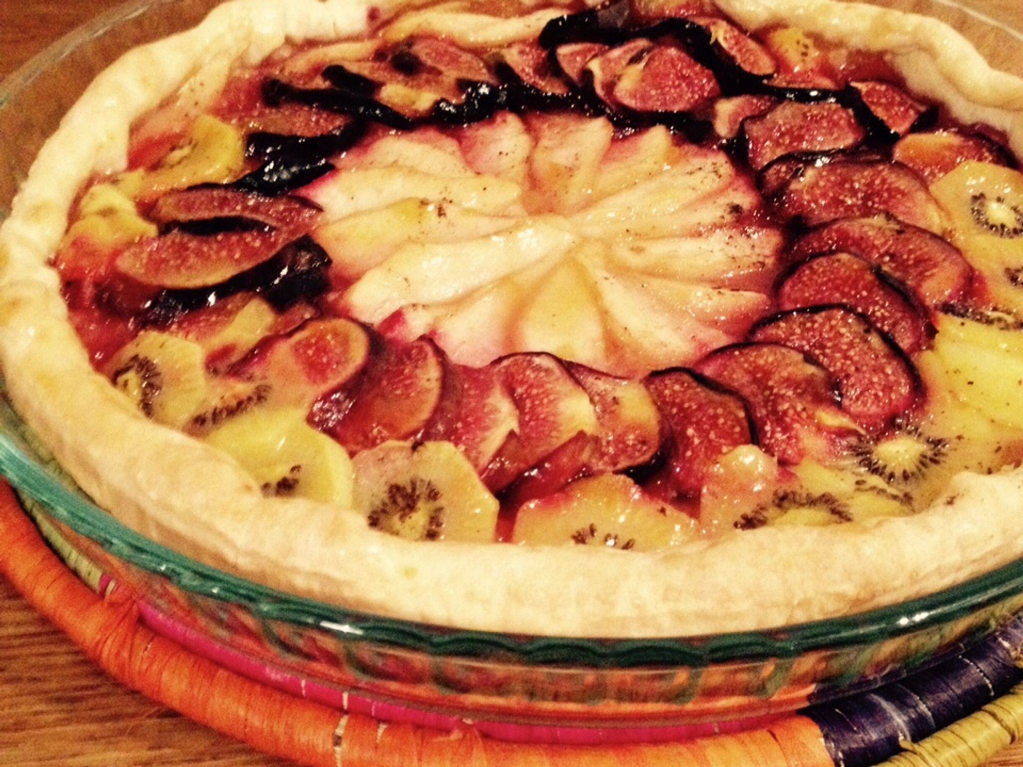 Tarte Fine Aux Poires Figues Et Kiwis Recette De Tarte Fine Aux