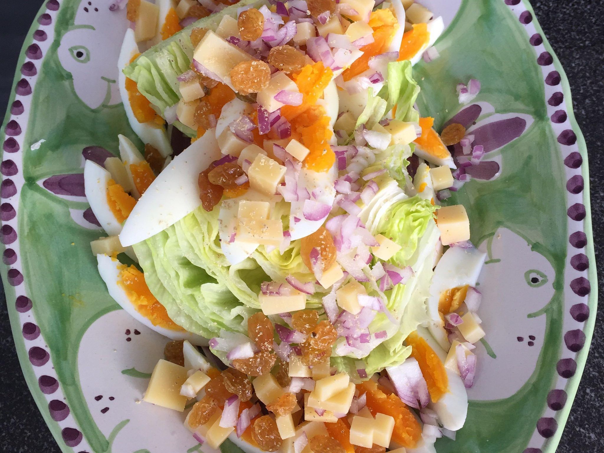 Salade Iceberg Aux Raisins Secs Et Au Comt Recette De Salade Iceberg