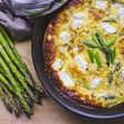 Tarte aux asperges vertes et fromage de chèvre Recette de Tarte aux