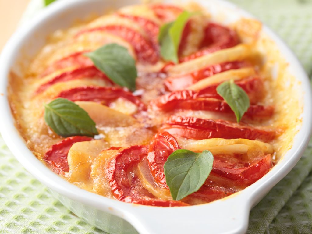 Gratin De Pommes De Terre Aux Tomates Recette De Gratin De Pommes De