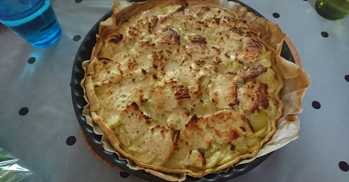 Tarte Aux Courgettes Et Boursin Ail Et Fines Herbes Recette De Tarte