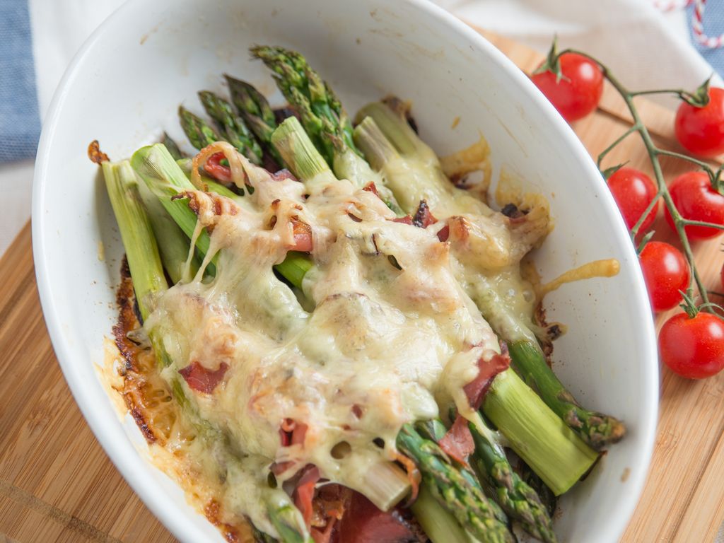 Gratin Aux Asperges Et Lardons Recette De Gratin Aux Asperges Et Lardons