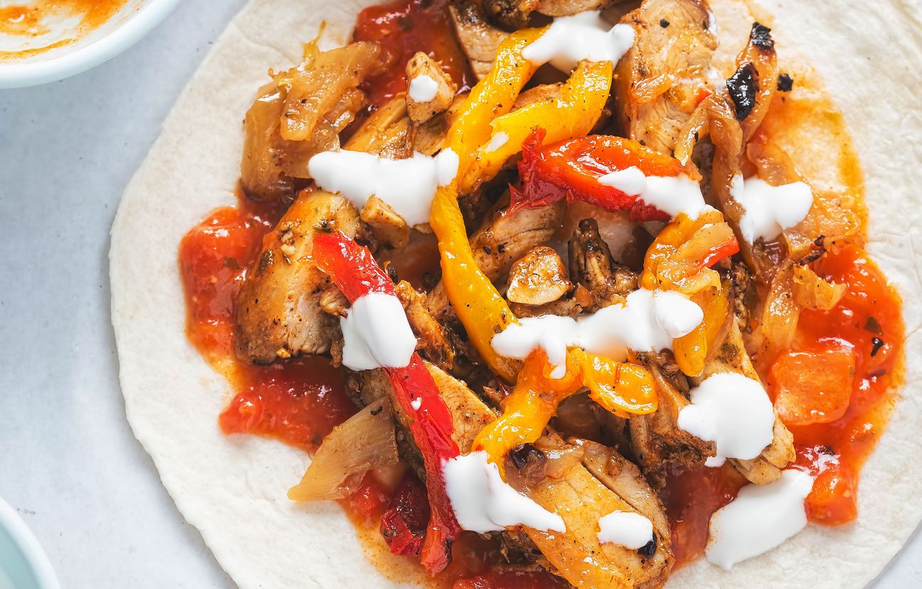 Fajitas Au Poulet Recette De Fajitas Au Poulet Marmiton