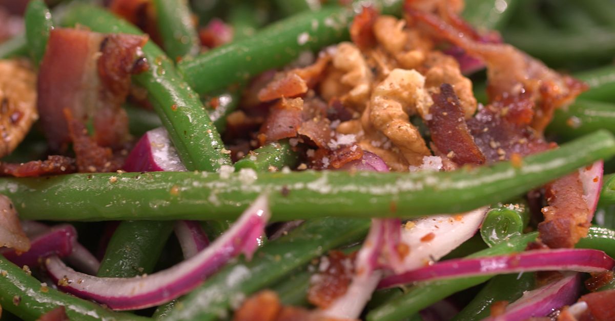 Salade De Haricots Verts Aux Noix Par Laurent Mariotte Recette De