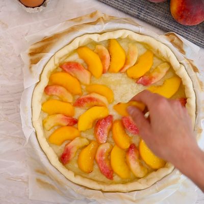 Tarte Aux P Ches Recette De Tarte Aux P Ches Marmiton