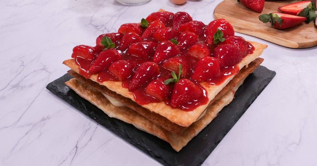 Mille Feuilles Aux Fraises Recette De Mille Feuilles Aux Fraises