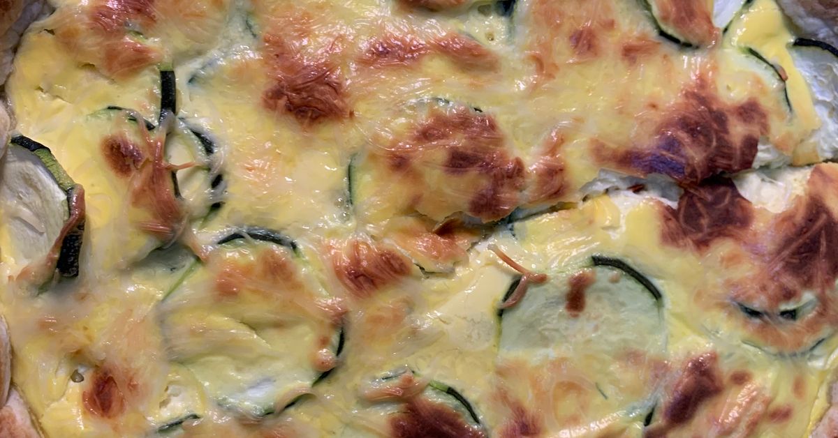 Tarte De Courgettes Au Saumon Recette De Tarte De Courgettes Au Saumon