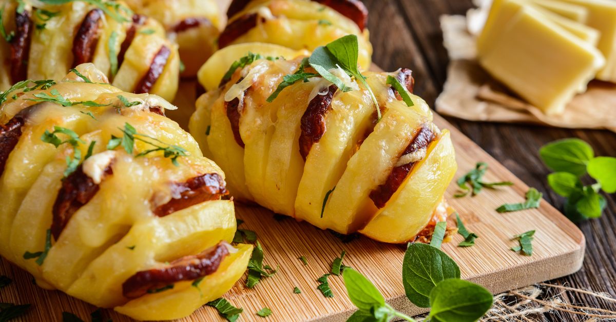 Pommes De Terre Hasselback Au Chorizo Et Au Fromage Recette De Pommes