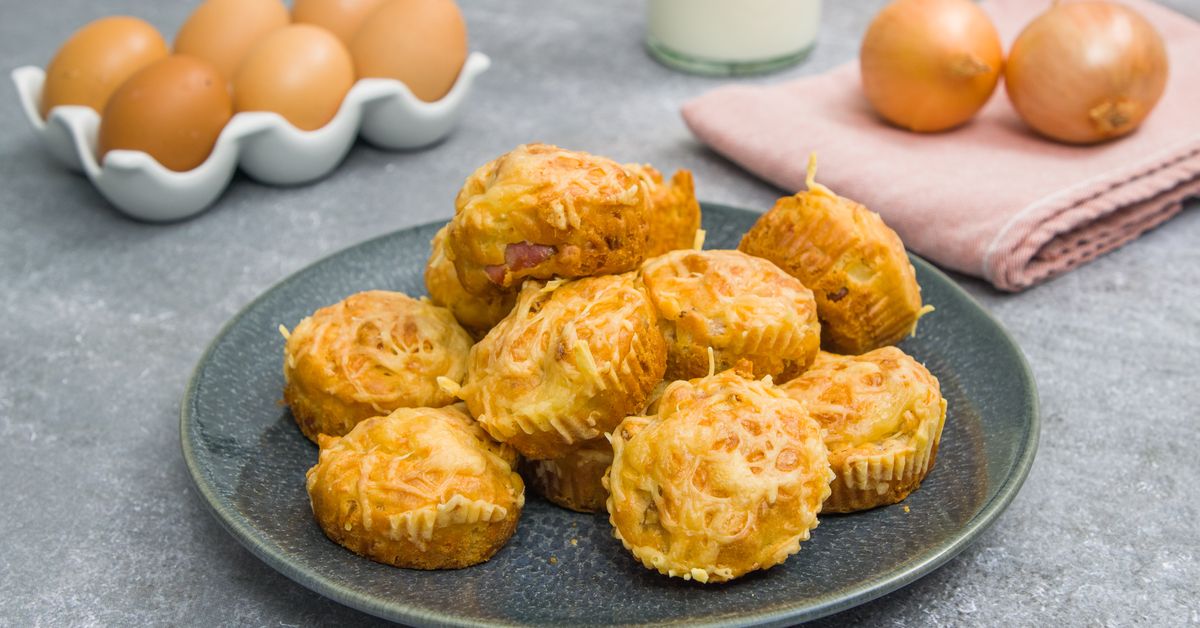 Muffins Sal S Aux Lardons Et Au Fromage R P Recette De Muffins Sal S