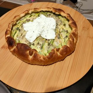 Tarte Rustique Courgettes Et Burrata Cr Meuse De Marion Recette De