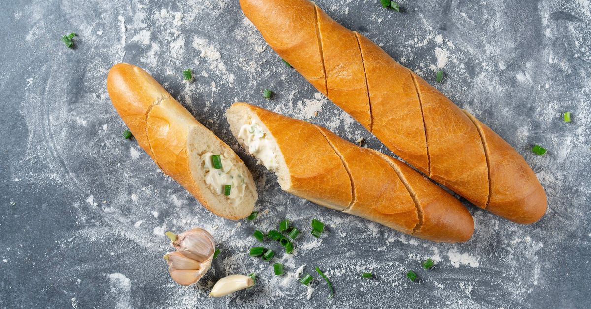 Baguette fourrée au saint moret et au jambon recette de Baguette