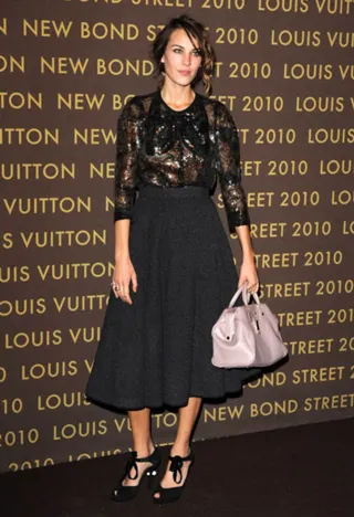 British fashion icon Alexa Chung attends the Louis Vuitton Maison opening  ceremony in Shanghai, China, 18 July 2012 Stock Photo - Alamy