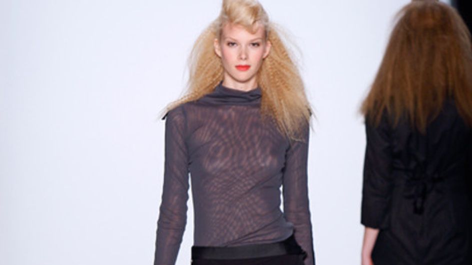 Anja Gockel auf der Mercedes Benz Fashion Week Berlin Herbst/Winter 2011/2012