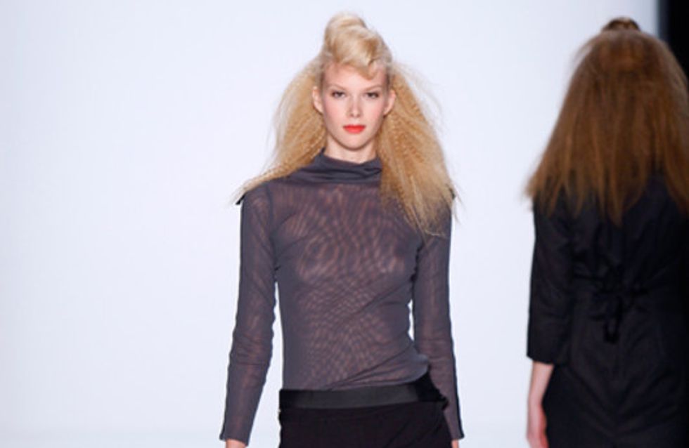 Anja Gockel auf der Mercedes Benz Fashion Week Berlin Herbst/Winter 2011/2012