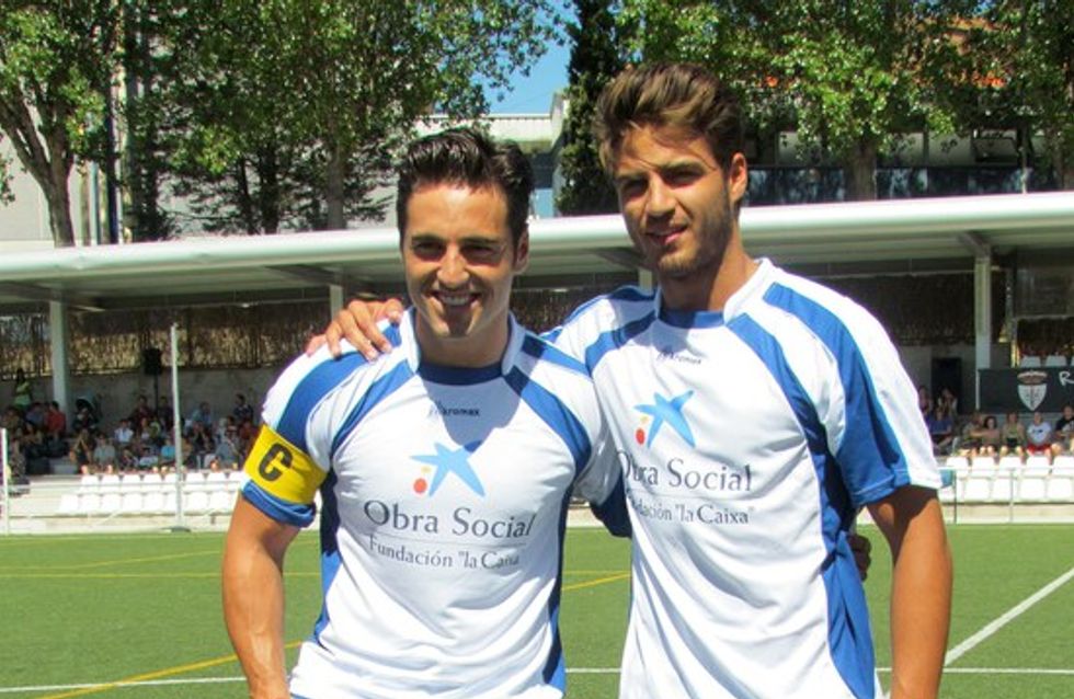 Maxi Iglesias y Bustamante, futbolistas por un día