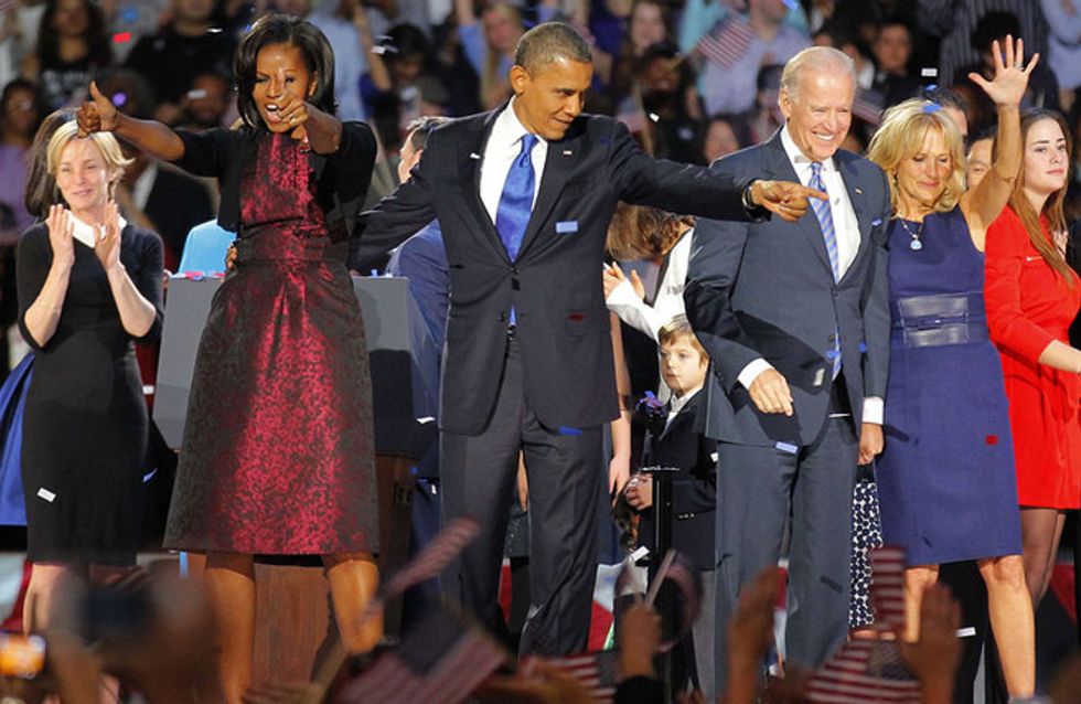 Barack Obama's re-election as US President in pictures