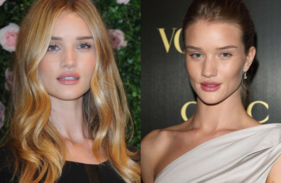 Rosie Huntington-Whiteley: Bouncy blonde locks
