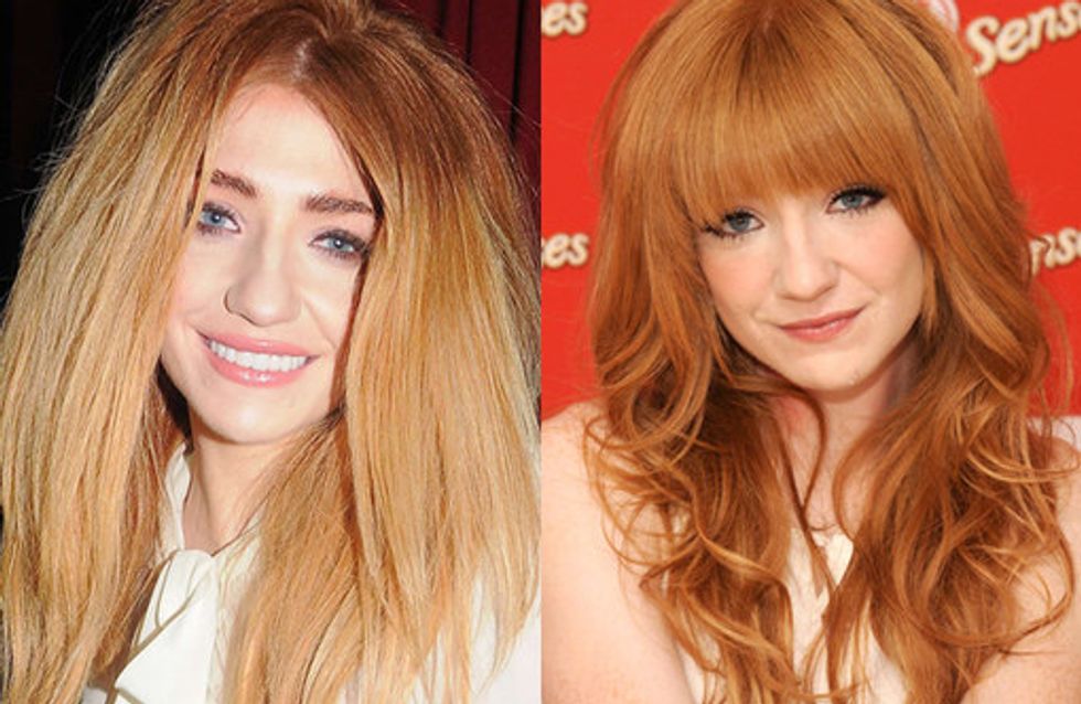 Nicola Roberts hair: Red hot style