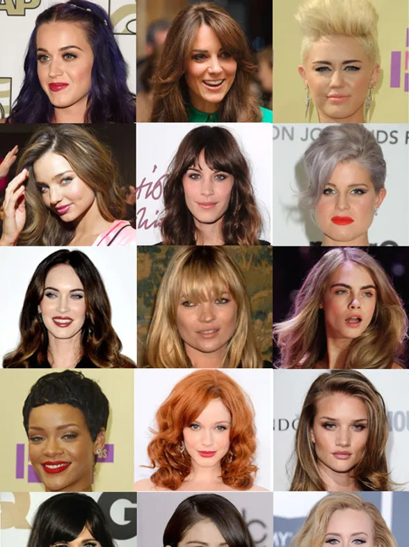 De mooiste kapsels van celebrities in 2012