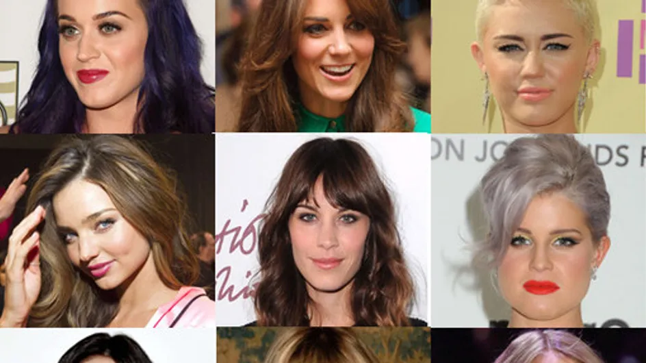 De mooiste kapsels van celebrities in 2012