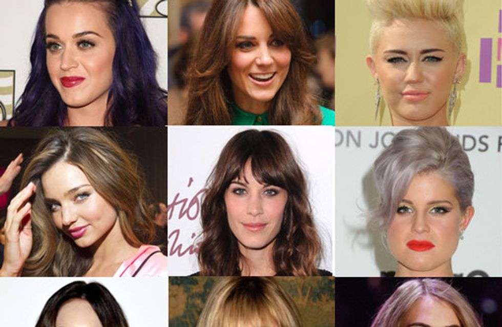 De mooiste kapsels van celebrities in 2012