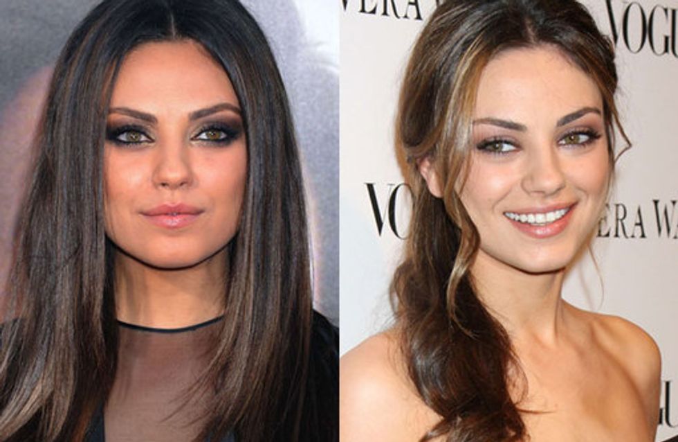 Mila Kunis hair: Sleek 'n shiny brunette locks