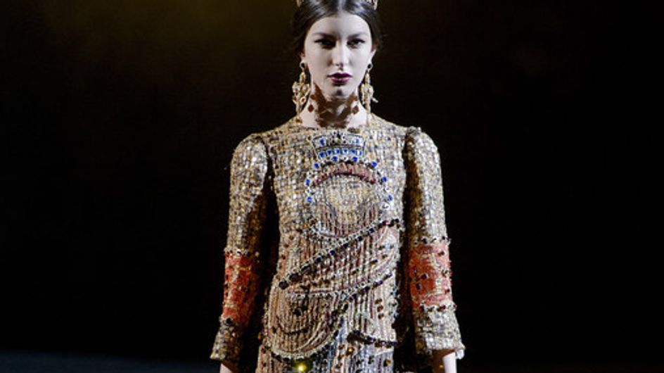 Ein königliches Halleluja! Bei Dolce & Gabbana wird es prunkvoll