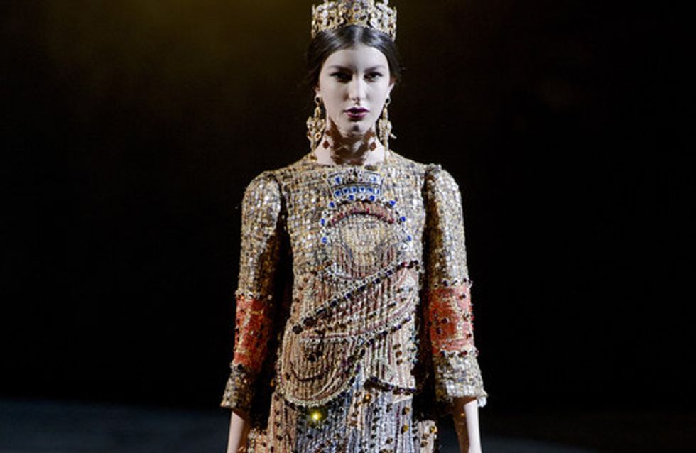 Ein königliches Halleluja! Bei Dolce & Gabbana wird es prunkvoll