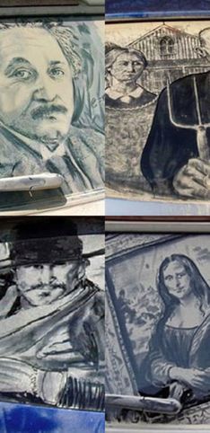 Cuando el polvo en los coches se transforma en obras de arte