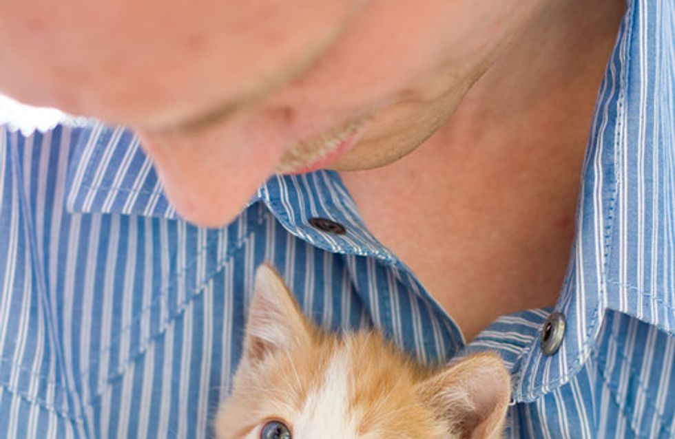 Hot men with cute animals