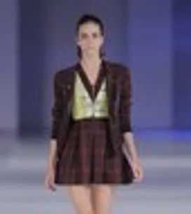 Cuadros y rayas para Selim de Somavilla en el desfile 080 Barcelona Fashion Prim