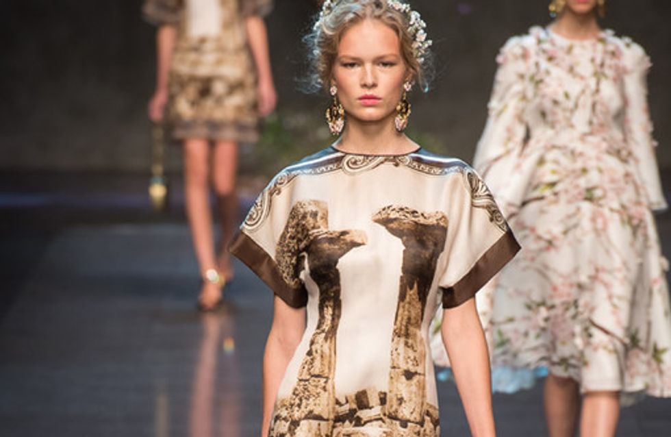 Wandelnde Goldschätze! Dolce & Gabbana zeigt prachtvolle Kollektion