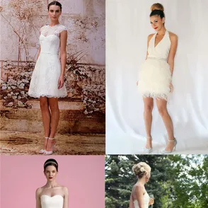 De 50 mooiste korte bruidsjurken