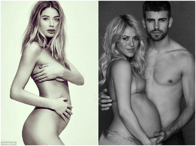 Grávidas famosas | Doutzen Kroes e Shakira