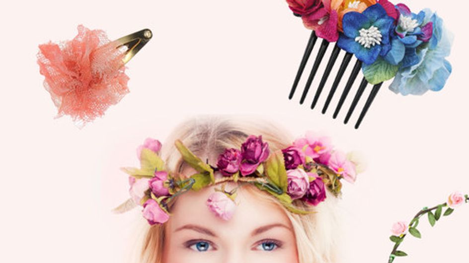 Für Frühlingsfrisuren: Haarschmuck mit Blüten und Blumen