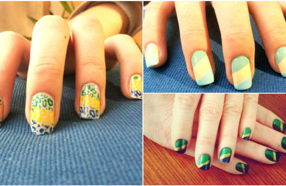 Unhas decoradas para a Copa: inspirações para torcer para o Brasil