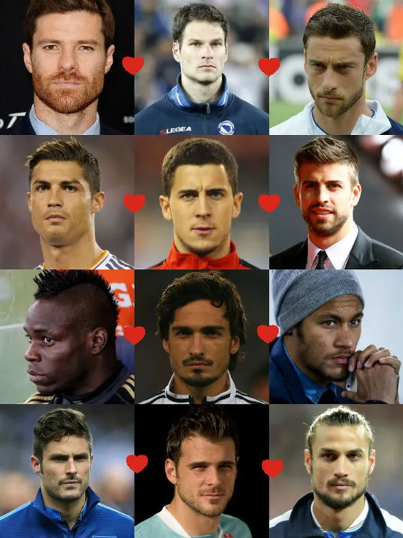 De knapste voetballers van het WK