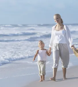 Calorieën verbranden op het strand