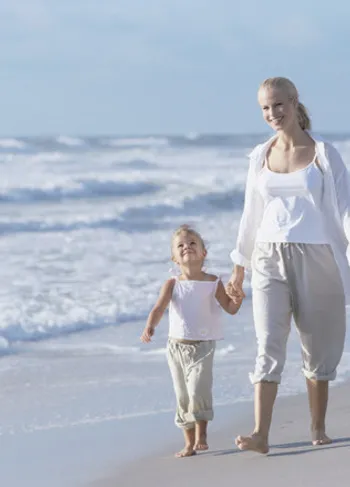 Calorieën verbranden op het strand