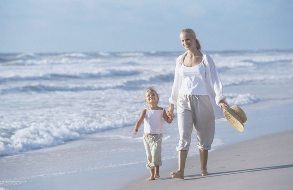 Calorieën verbranden op het strand