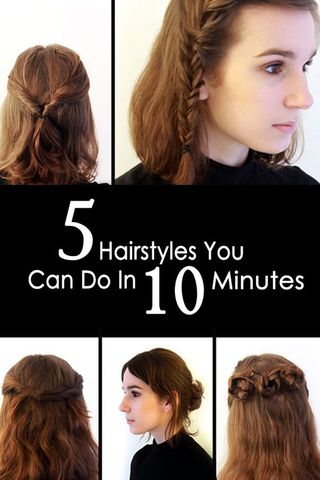 5 Quick Easy Hairstyles You Can Do In 10 Minutes Photo