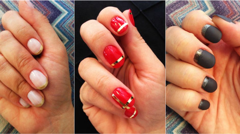 Unhas decoradas para o Natal e Ano-Novo