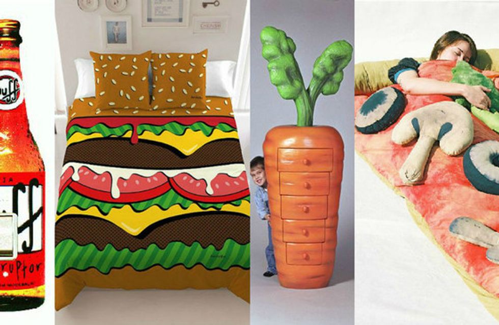 Objetos em forma de comida