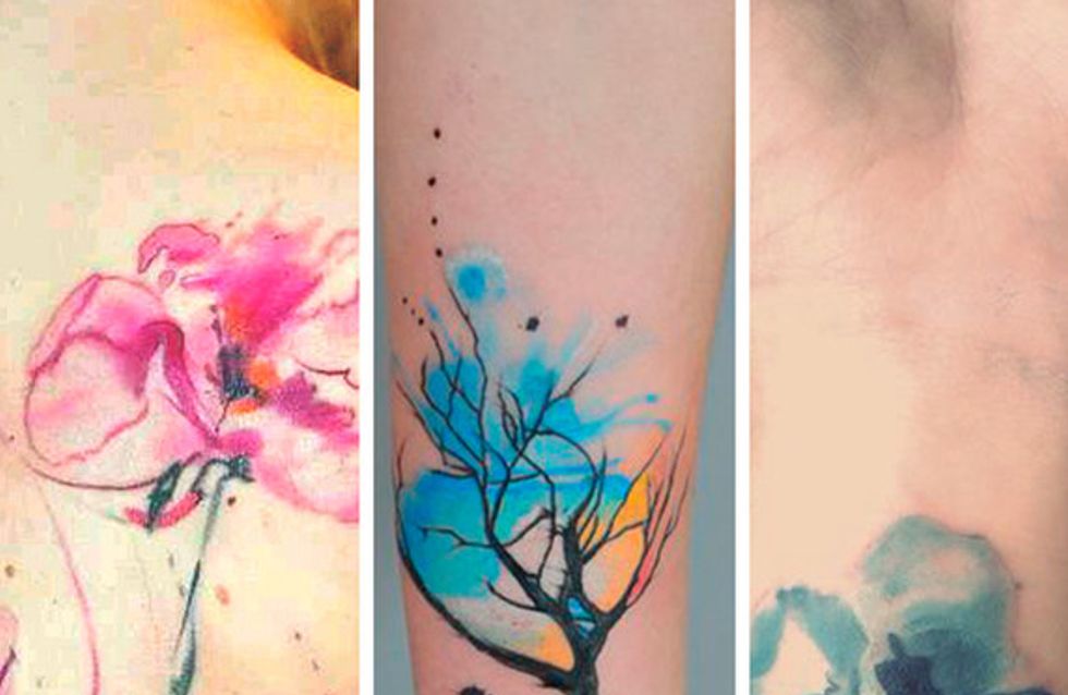 Tatuagem aquarela