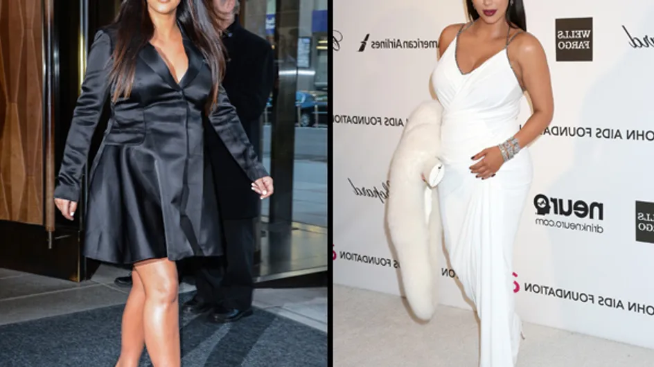 Kim Kardashian enceinte et stylée