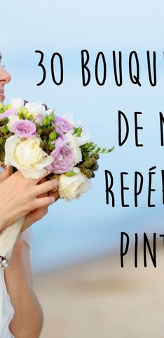 30 jolis bouquets de roses de mariée repérés sur Pinterest